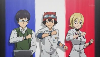 Switch, Bossun, and Hime from SKET Dance